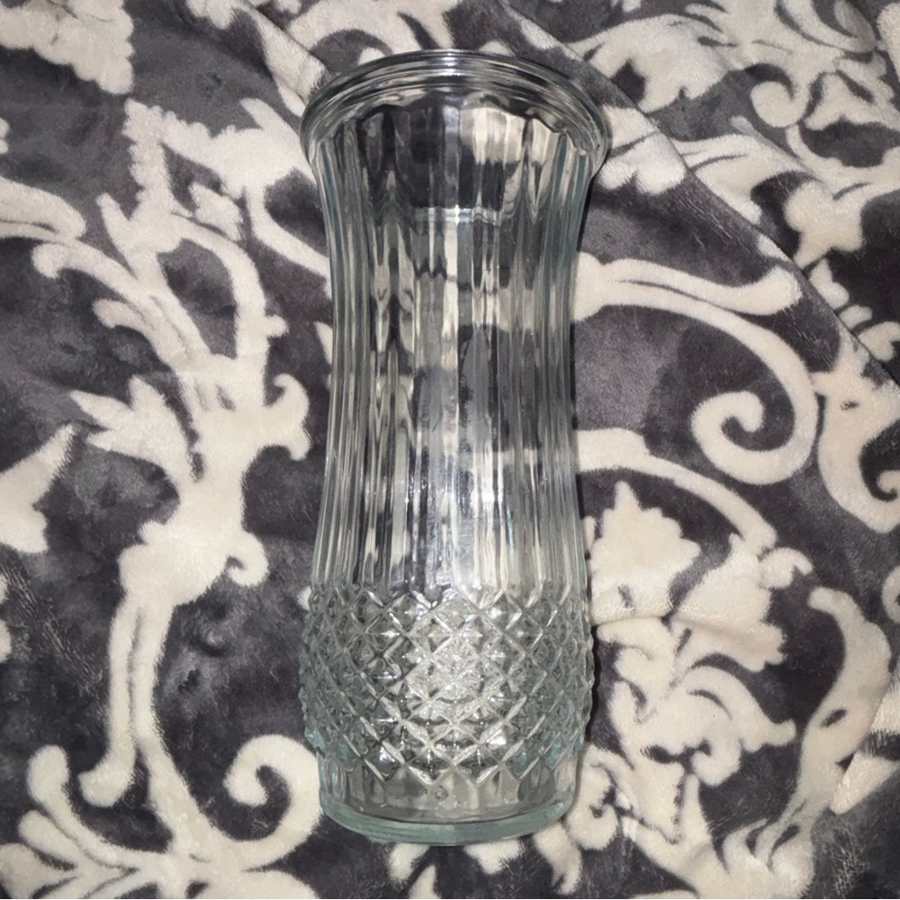 Tall Hoosier glass vase